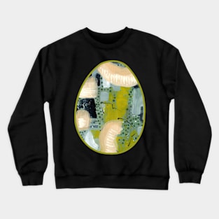 Art Acrylic artwork abstract Easter Egg Crewneck Sweatshirt